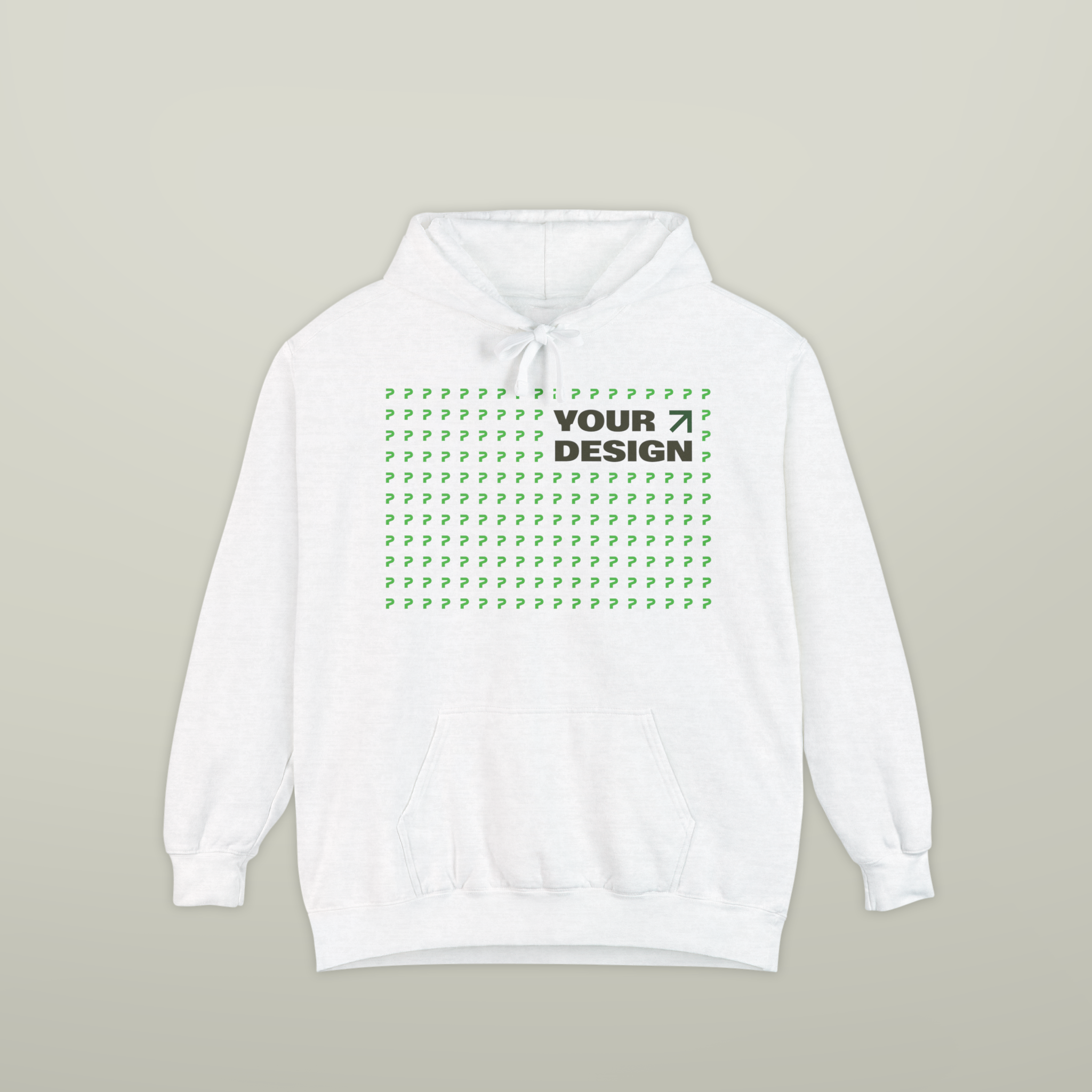 Heavyweight hoodie fabric detail