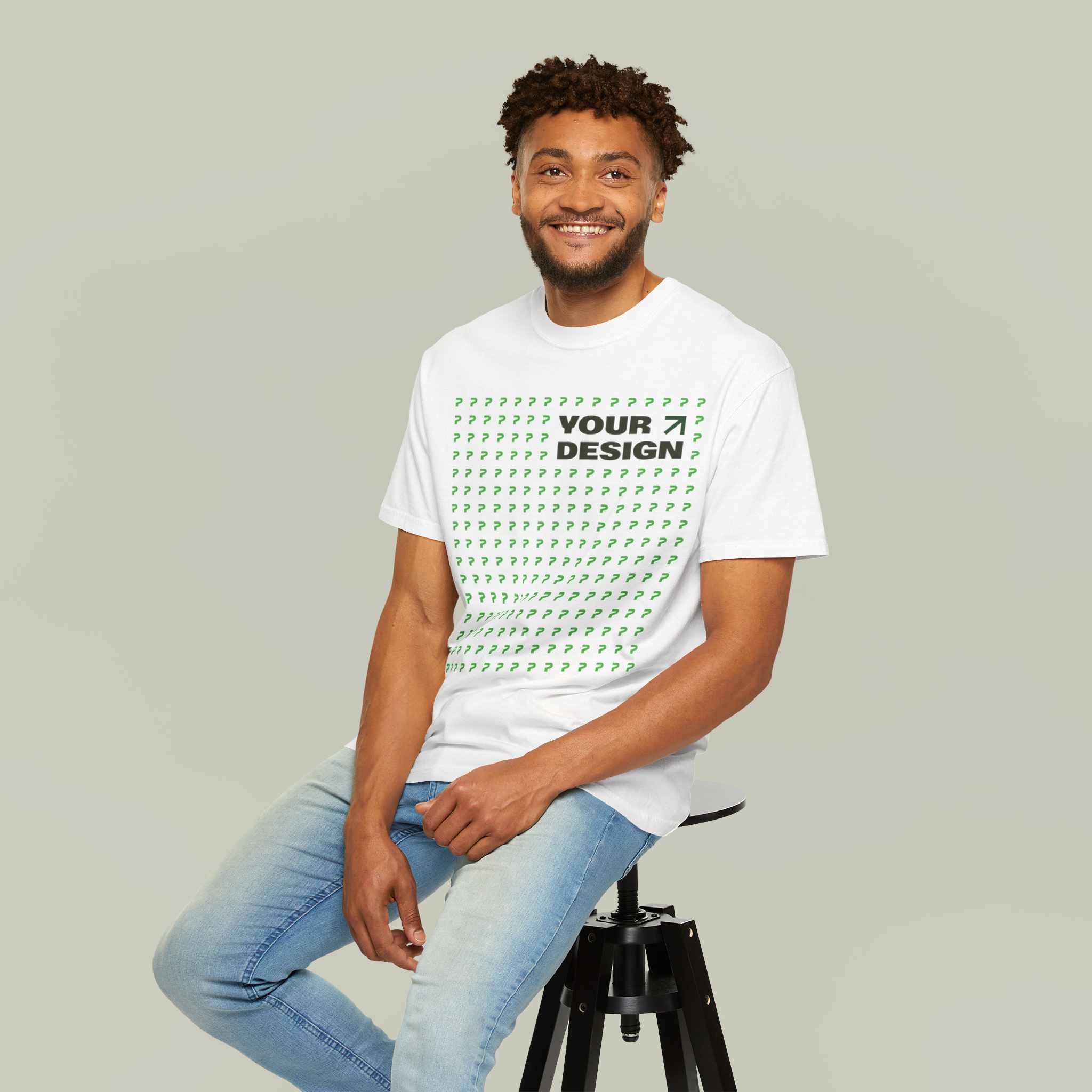 Custom logo t-shirt colour range